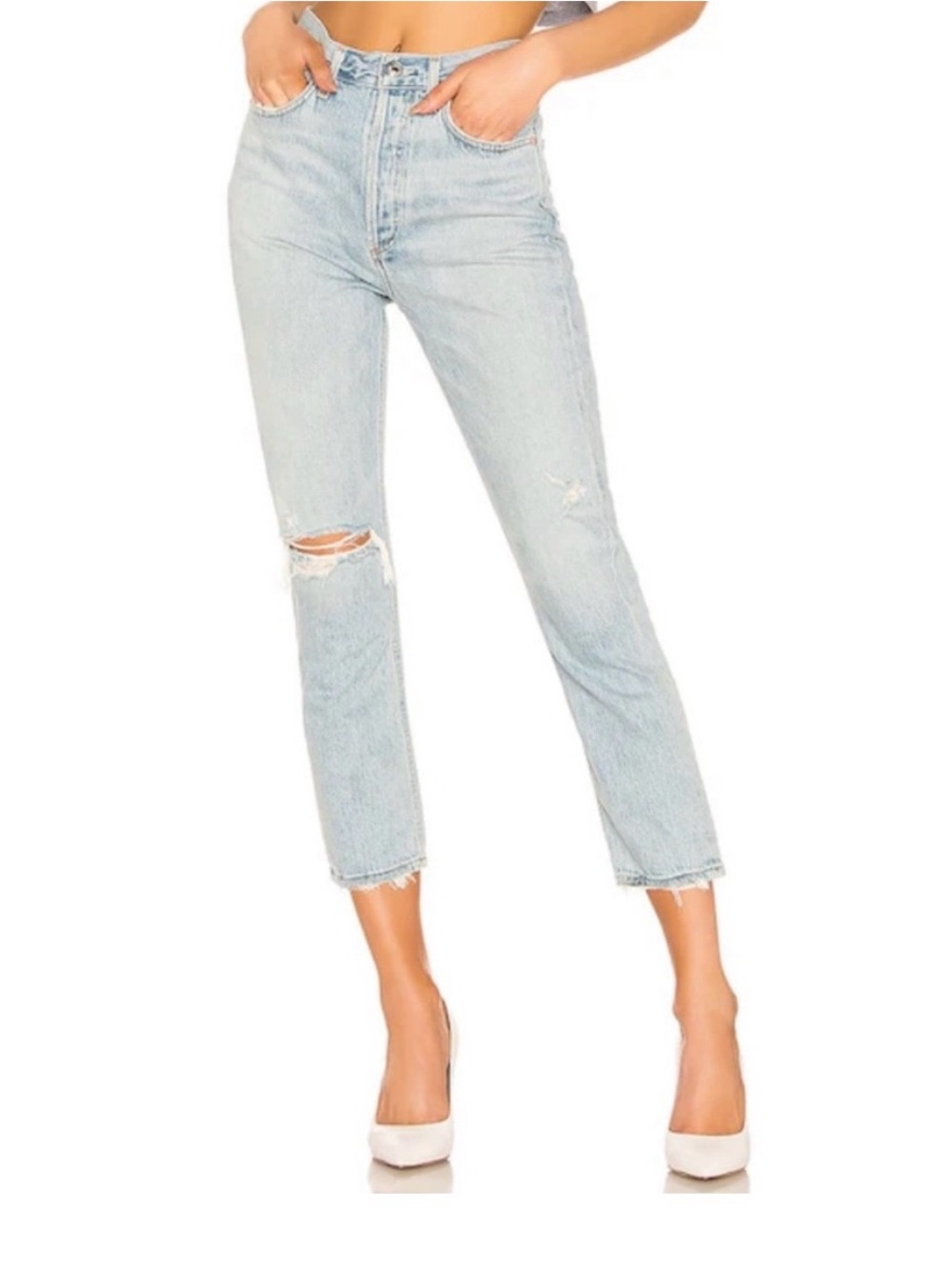 AGOLDE Size 28 Riley Jean
High-waisted straight jeans 25”
